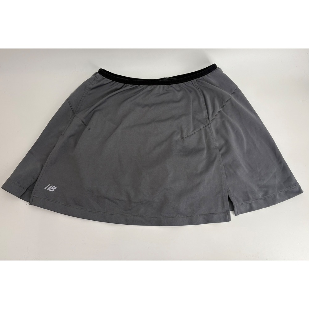 New Balance Womens Lightning Dry Athletic Skort Gray Tennis Golf Skirt Small